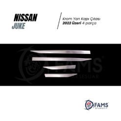Alternative view of Nissan Juke Krom Yan Kapı Çıtası 2022 Üzeri 4 Parça Paslanmaz Çelik