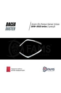 Alternative view of Dacia Duster Krom Ön Panjur Kenar Çıtası 2018-2023 Arası 2 Prç. P. Çelik