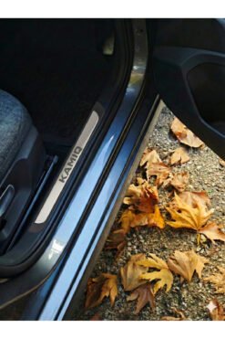 Skoda Kamiq Krom Kapı Eşiği 2019 ve Üzeri 4 Parça Paslanmaz Çelik ABS Çerçeve