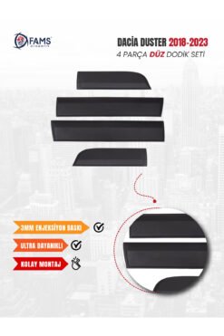 Alternative view of Dacia Duster 2018-2024 Uyumlu Dodik Seti 4 Parça DÜZ (Baskısız)