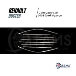 Alternative view of Renault Duster 2024 Üzeri Için Krom Cam Çıta Seti 10 Parça Paslanmaz Çelik