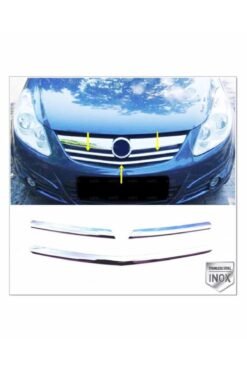 Opel Corsa D Krom Ön Panjur 3 Prç, 2006-2014 Arası P, Çelik