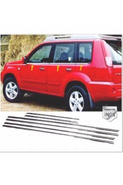 Nissan X-trail Krom Cam Çıtası 6 Prç, 2000-2007 P,çelik