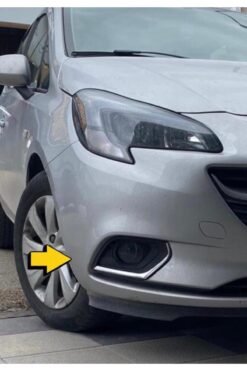 Opel Corsa E Krom Sis Farı Çerçevesi 2 Prç, 2014 Üzeri Paslanmaz Çelik