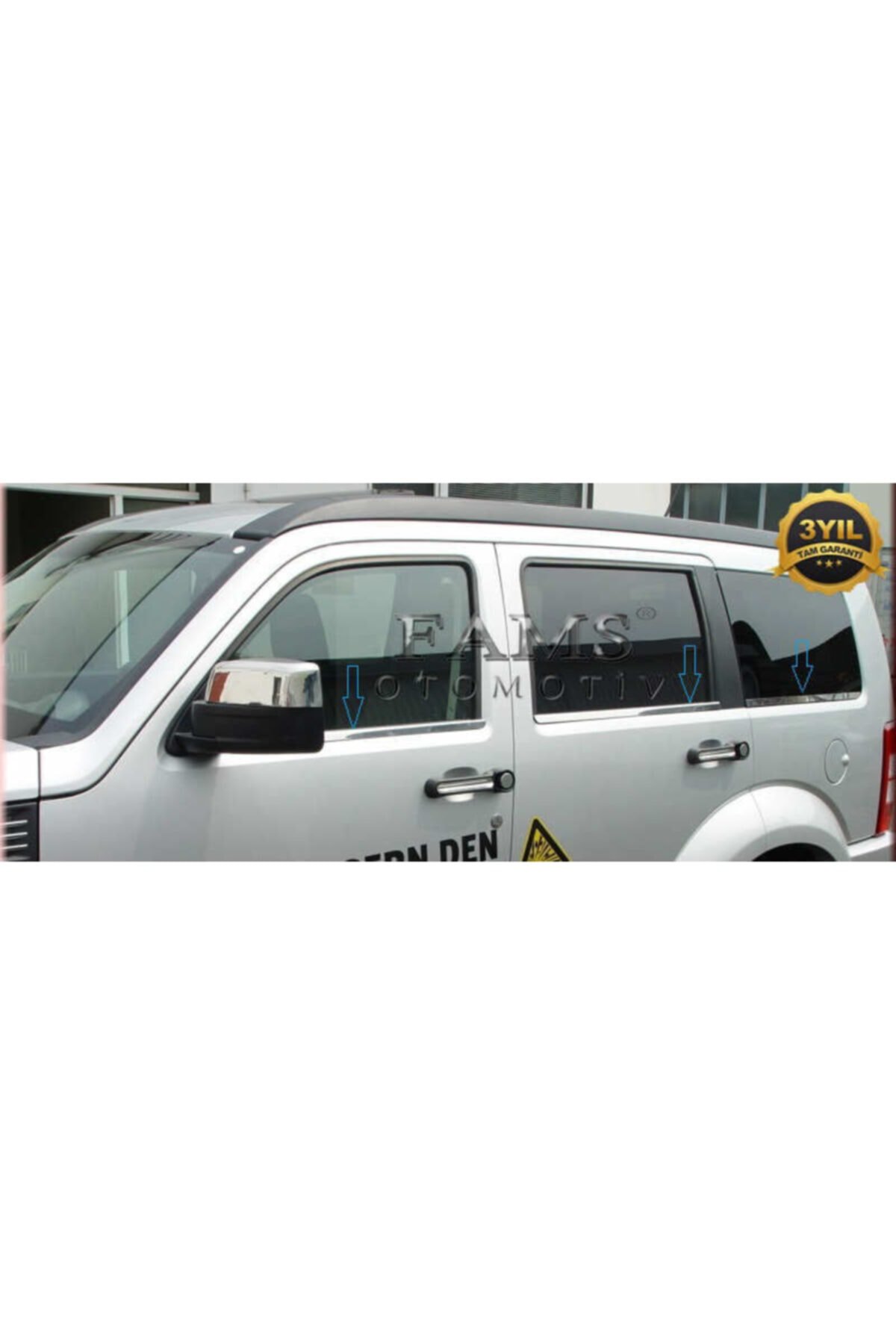 Dodge Nitro Krom Cam Çıtası Seti 6 Prç, 2006-2012 P,çelik