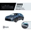 Toyota Corolla Uyumlu 2020 Üzeri Krom Cam Çıtası (ALT KISIM) 8 Parça Paslanmaz Çelik
