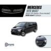 Mercedes Vito W447 Uyumlu Krom Ön Panjur 5 Parça 2020 üzeri Paslanmaz Çelik (İnce Model)