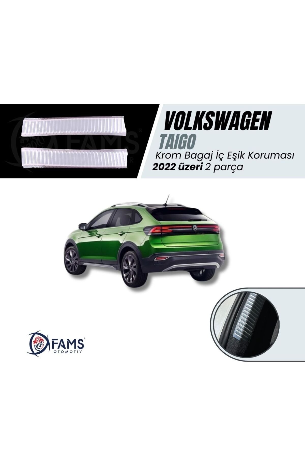 Volkswagen Taigo 2022> Bagaj Iç Eşik Koruma 2 Parça P,çelik