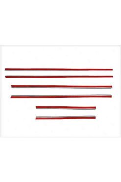 Alternative view of A,udi A4 B6 B7 Krom Cam Çıtası Uyumlu 6 Prç 2000-2008 P, Çelik