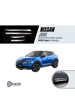 Nissan Juke Krom Yan Kapı Çıtası 2022 Üzeri 4 Parça Paslanmaz Çelik