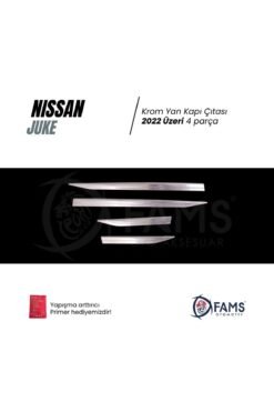Alternative view of Nissan Juke Krom Yan Kapı Çıtası 2022 Üzeri 4 Parça Paslanmaz Çelik