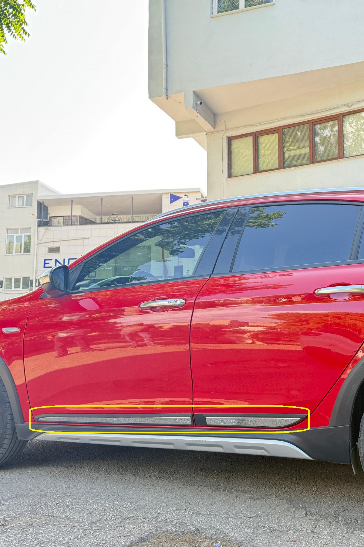 FIAT EGEA TIPO 2015> Yan Kapı Çıtası 4 kapı P,Çelik+ABS (SEDAN-SW-HB-CROSS) - Görsel 5