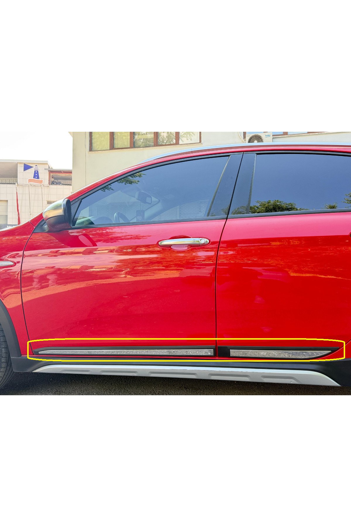 FIAT EGEA TIPO 2015> Yan Kapı Çıtası 4 kapı P,Çelik+ABS (SEDAN-SW-HB-CROSS) - Görsel 7