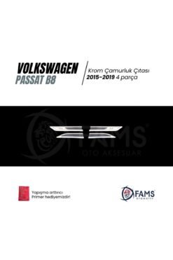 Alternative view of Vw Passat B8 R-line Krom Çamurluk Çıtası 4 Parça 2015-2019