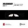 VW Golf 7 Krom Ayna Kapağı 2 Parça 2012-2019 Paslanmaz Çelik - Görsel 2
