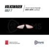 VW Golf 7 Krom Ayna Kapağı 2 Parça 2012-2019 Paslanmaz Çelik - Görsel 3