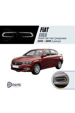 Fiat Egea Krom Sis Farı Çerçevesi 2015-2019 Paslanmaz Çelik
