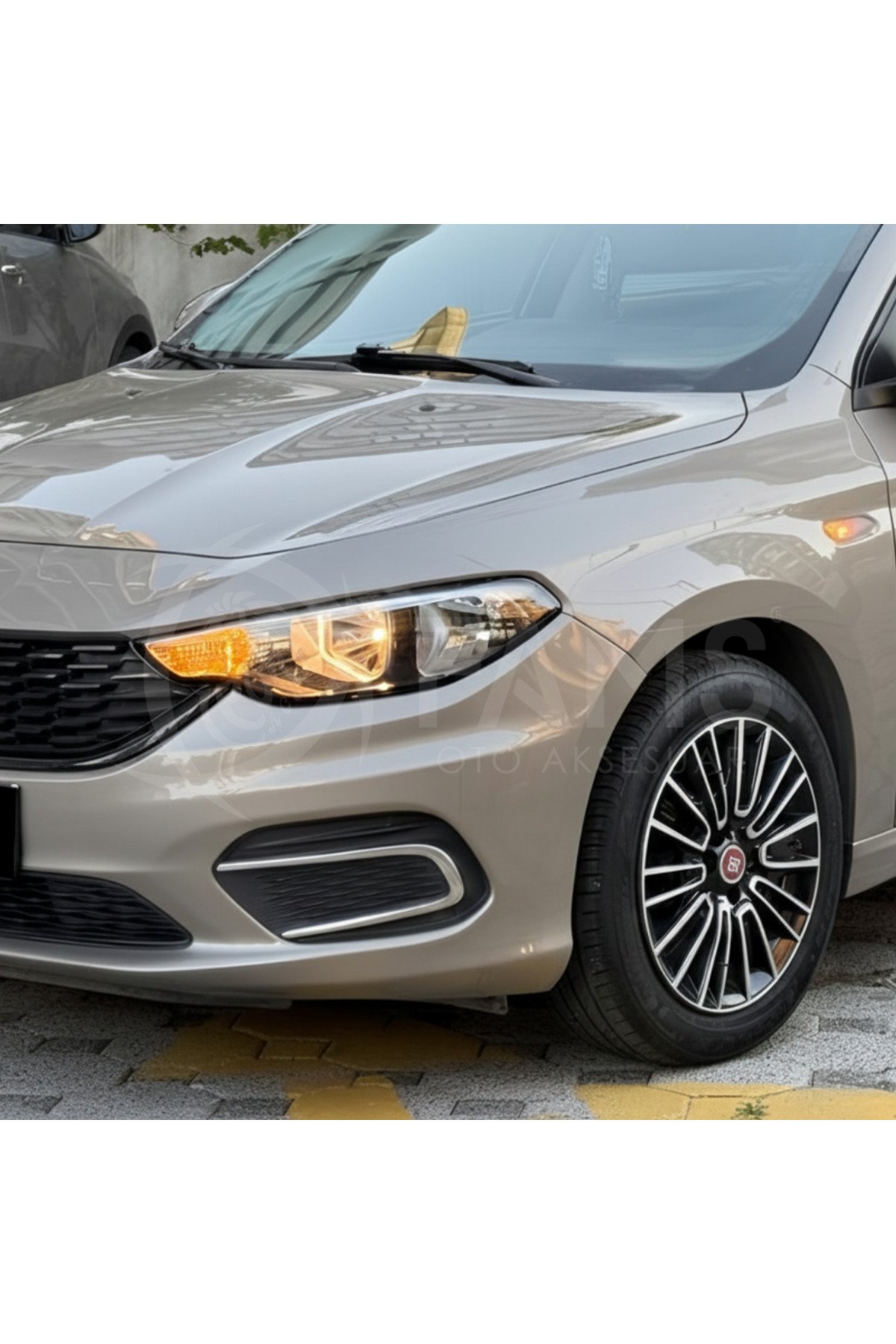 Fiat Egea Krom Sis Farı Çerçevesi 2015-2019 Paslanmaz Çelik - Görsel 3