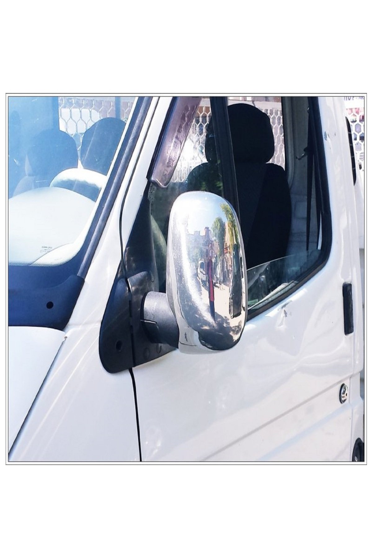 F, Transit Krom Ayna Kapağı 2 Parça 1991-2000 Paslanmaz Çelik