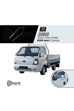 Kia Bongo Krom Cam Çıtası 2 Parça 2008> Paslanmaz Çelik