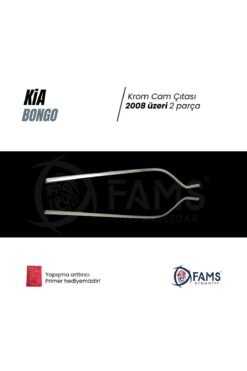 Alternative view of Kia Bongo Krom Cam Çıtası 2 Parça 2008> Paslanmaz Çelik
