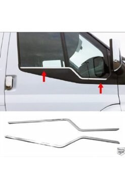 For.d. Transit Krom Cam Çıtası 2 Parça 2000-2014 Paslanmaz Çelik (İNCE)