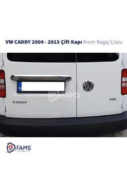 VW Caddy Krom Bagaj Çıtası 2004-2015 Paslanmaz Çelik (Çift Kapı)