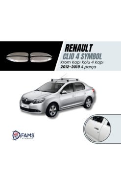 Renault Clio 4 Symbol Uyumlu Krom Kapı Kolu 4 Kapı 2012-2019 Paslanmaz Çelik