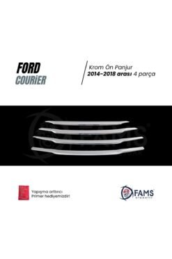 Alternative view of F, Courier Uyumlu Krom Ön Panjur 4 Parça 2014-2018 Arası Paslanmaz Çelik (GENİŞ)