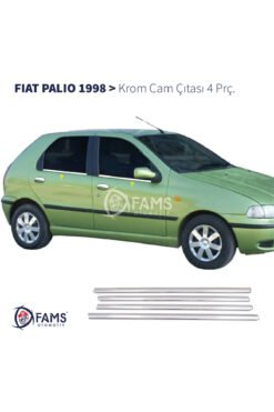 Fiat Palio Krom Cam Çıtası 4 Parça 1998 Ve Üzeri Paslanmaz Çelik