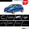 Renault Clio 4 Hb Krom Aksesuar Seti 8 Ürün 29 Parça 2012-2019 Arası Uyumlu Paslanmaz Çelik