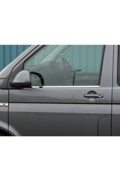 Vw T6 Transporter Krom Cam Çıtası 2 Parça 2015 Ve Üzeri Paslanmaz Çelik