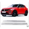 Vw T-roc Paslanmaz Krom Cam Çıtası 4 Parça 2017 Ve Üzeri Uyumlu  Paslanmaz Çelik