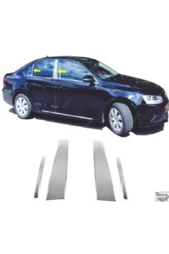 Vw Jetta Krom Kapı Direk Seti 4 Parça 2010-2015 Arası Paslanmaz Çelik