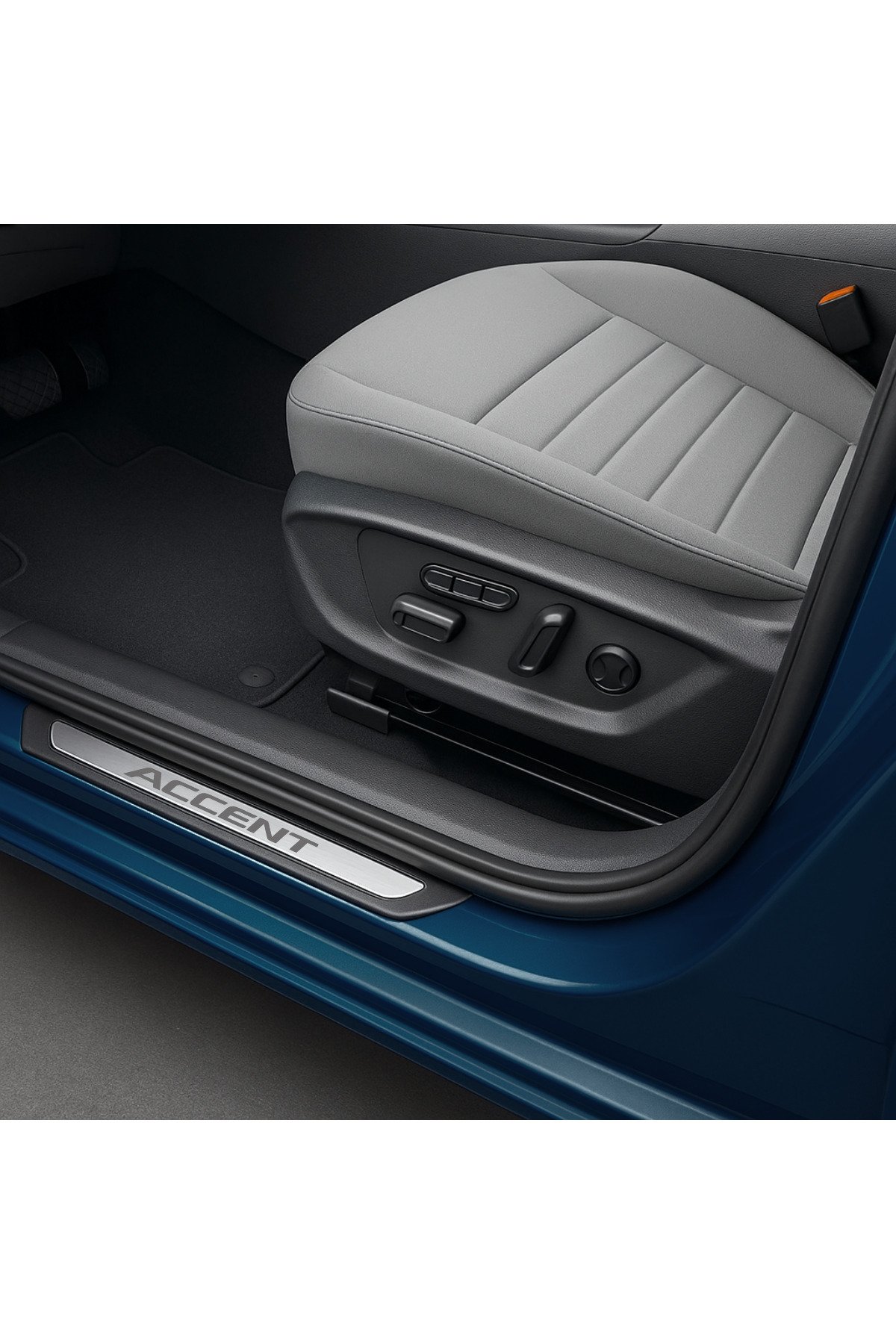 Hyundai Accent Krom Kapı Eşiği 4 Parça Paslanmaz Çelik ABS Çerçeve - Görsel 2