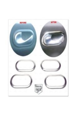 Mercedes Smart W453 Uyumlu Krom Iç Kapı Kolu Çerçeve 4 Kapı 2014 Ve Üzeri Paslanmaz Çelik