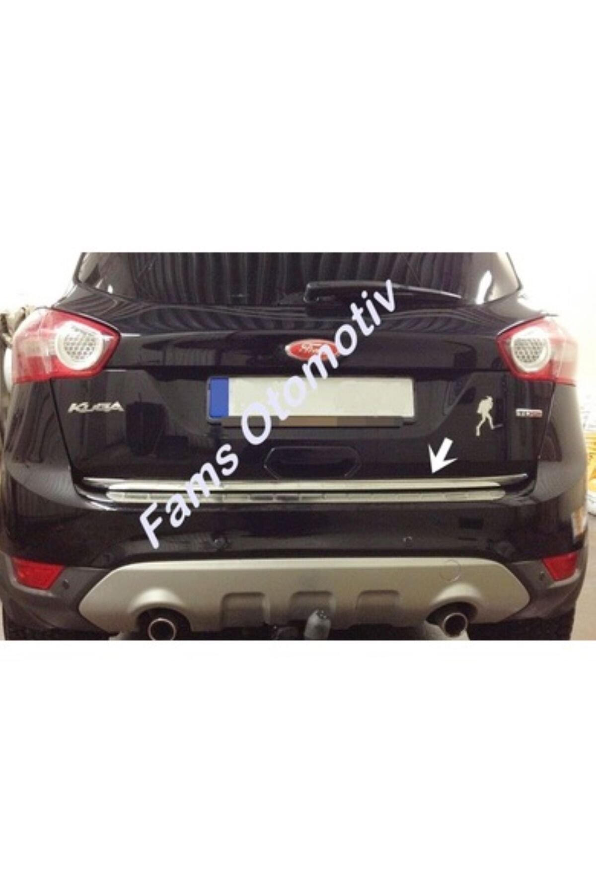 Ford Kuga Krom Bagaj Alt Çıtası 2008-2012 Paslanmaz Çelik Uyumlu