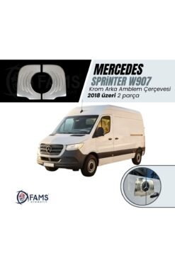 MERCEDES SPRINTER W907 2018> Krom Arka Amblem Çerçevesi 2 Prç, P,Çelik VAN