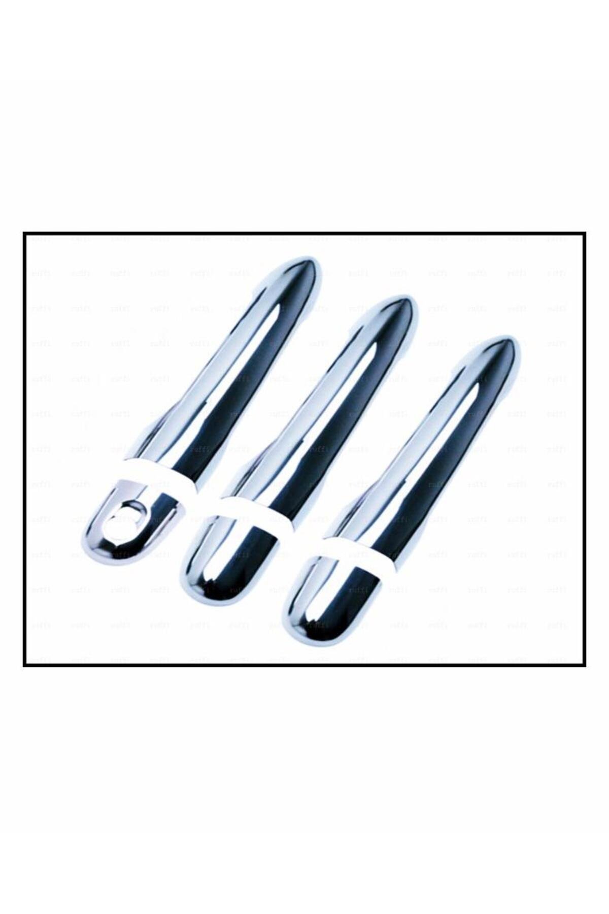 Renault Kangoo Krom Kapı Kolu 3 Kapı 2008> Paslanmaz Çelik - Görsel 2