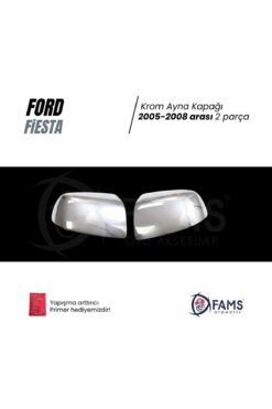 Alternative view of F, Fiesta Krom Ayna Kapağı 2005-2008 uyumlu Paslanmaz Çelik ( 2 Parça )