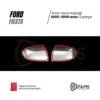 Ford Fiesta Krom Ayna Kapağı 2005-2008 uyumlu Paslanmaz Çelik ( 2 Parça ) - Görsel 3