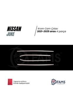 Alternative view of Nissan Juke Krom Cam Çıtası 4 Prç, 2021-2025 Arası P, Çelik