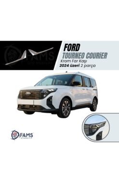 F, Tourneo Courier Krom Far Kaşı 2 Prç, 2024 üzeri Paslanmaz Çelik