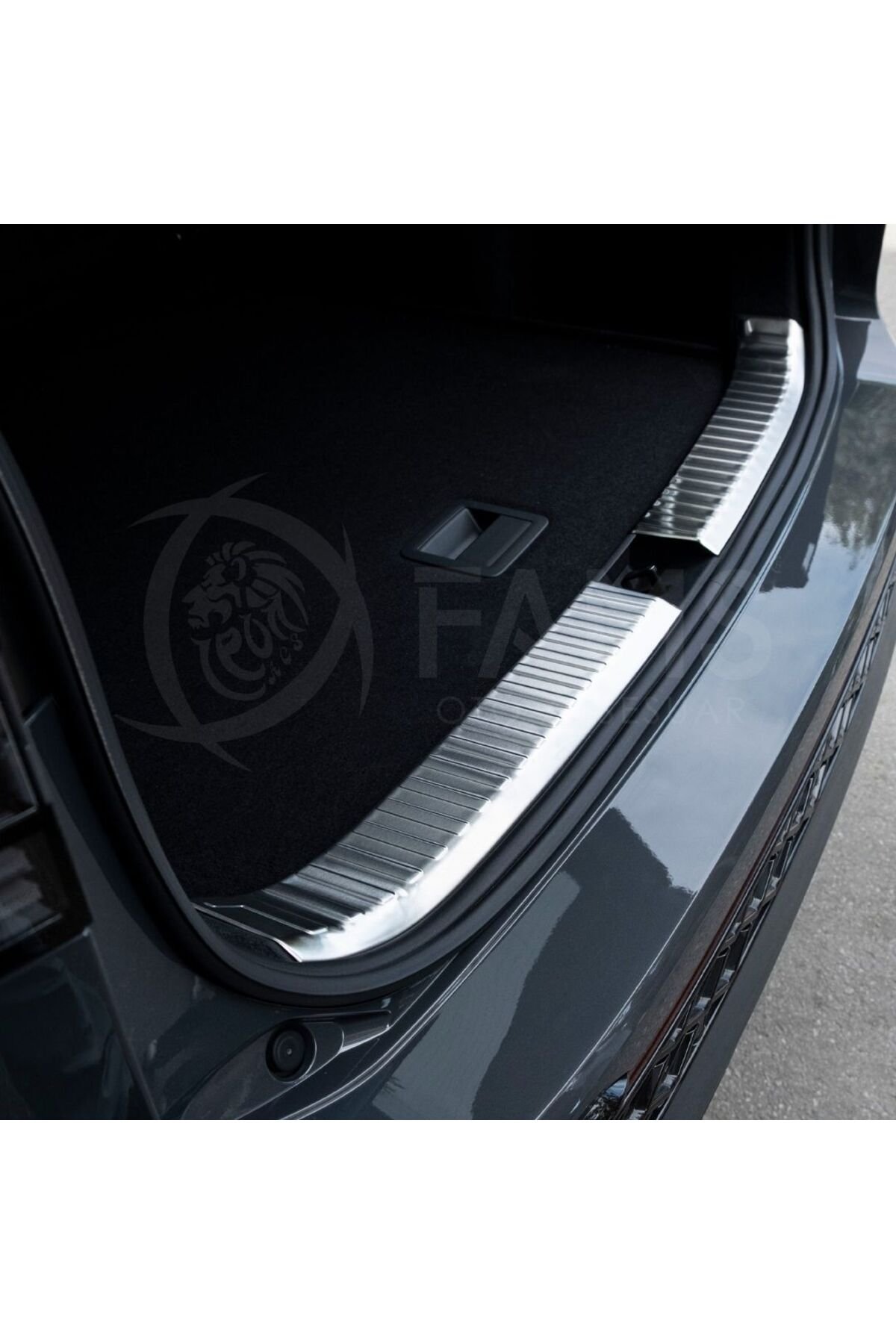 Skoda Kodıaq Uyumlu Bagaj İç Eşik Koruma 2024 Üzeri P,çelik (Taşlı) - Görsel 4