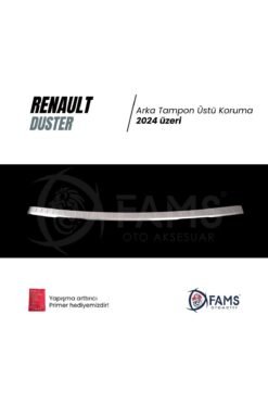 Alternative view of Renault Duster 2024 üzeri Krom Arka Tampon Koruma Paslanmaz Çelik