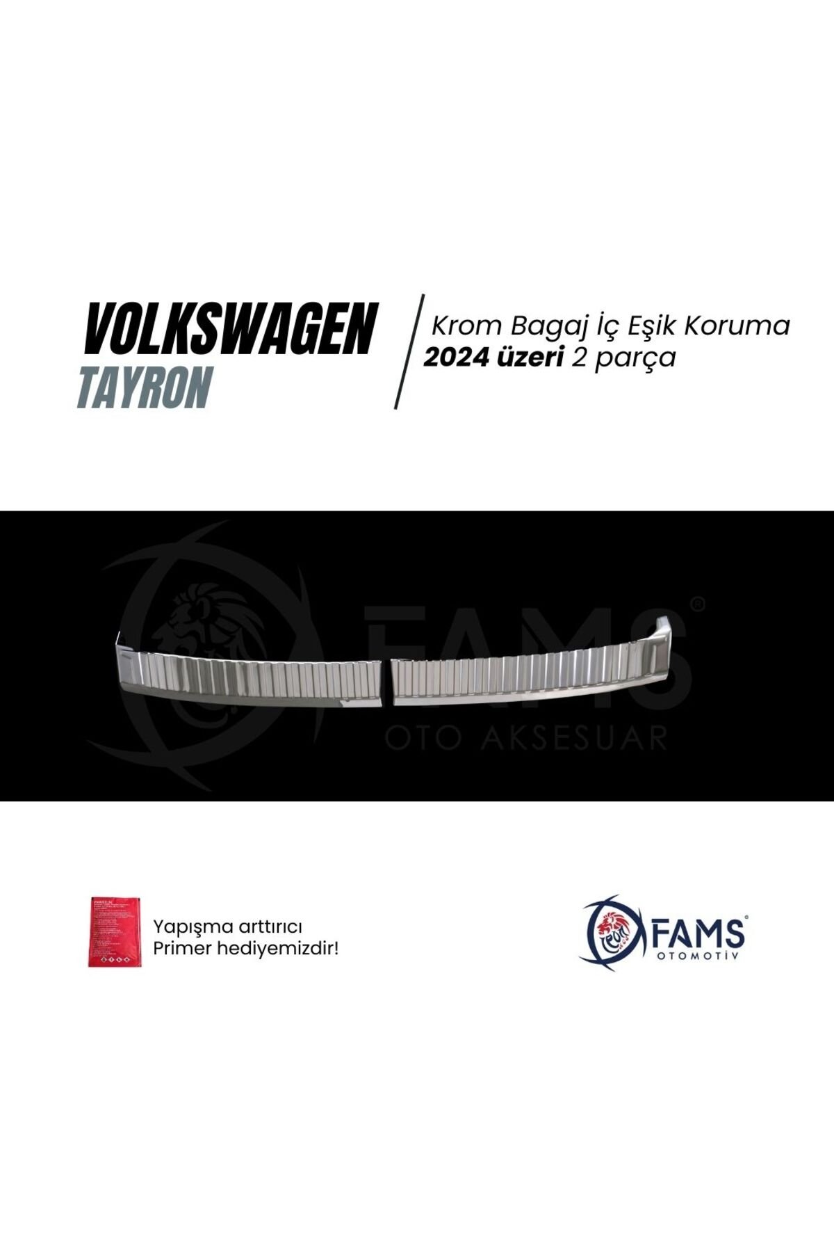 VW TAYRON Uyumlu Bagaj İç Eşik Koruma 2 parça 2024 Üzeri P,çelik (Parlak) - Görsel 2