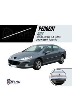 407 Uyumlu Krom Bagaj Alt Çıtası 2005 Ve Üzeri Paslanmaz Çelik