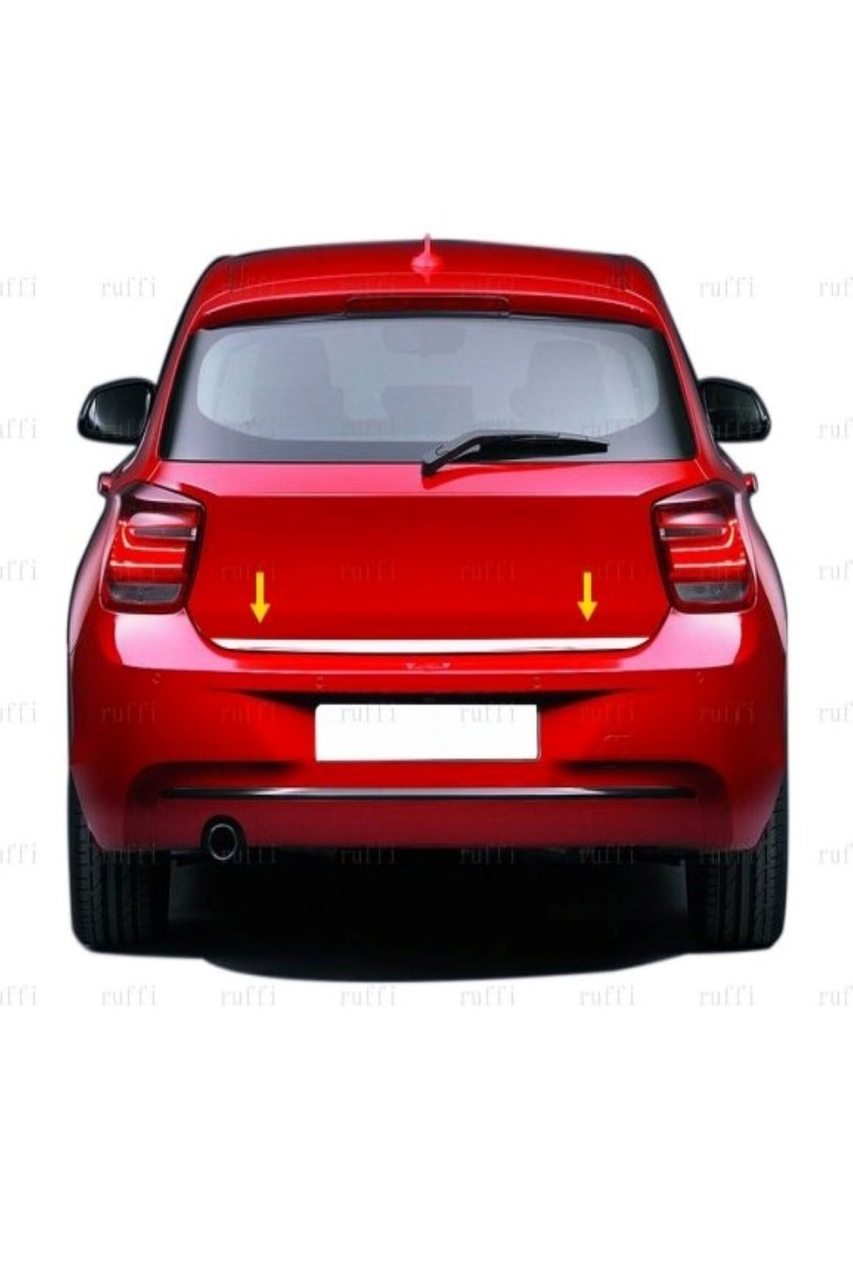 Bmw 1 Seri F20 Uyumlu Krom Alt Bagaj Çıtası 2011-2019 Paslanmaz Çelik