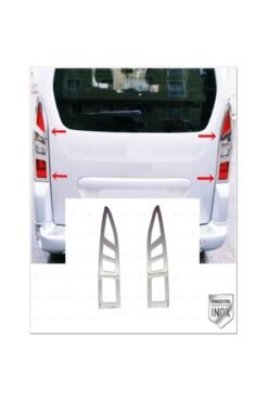 Peug.eot. Partner Tepee Krom Stop Çerçeve 2 Parça 2008-2012 Uyumlu Arası Paslanmaz Çelik