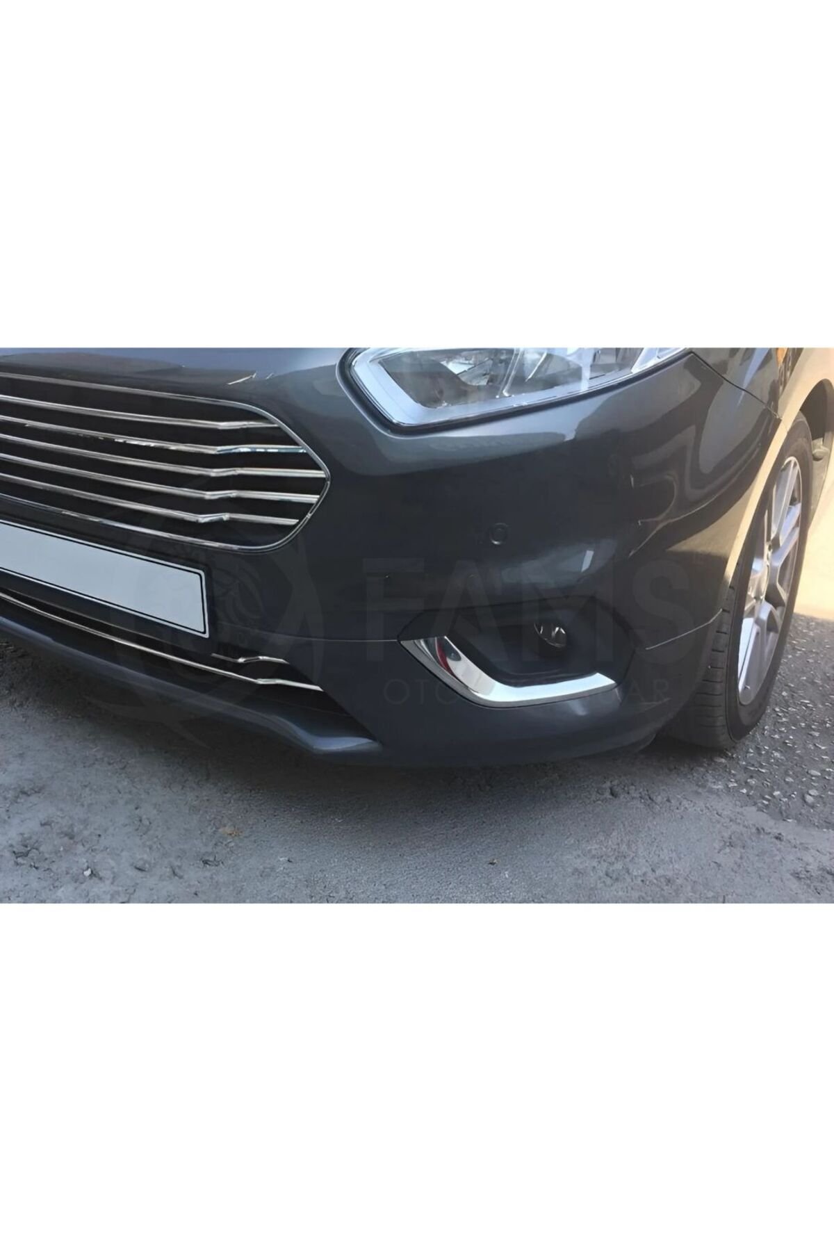 F, Courier Krom Sis Farı Çerçevesi 2 Parça 2018-2023 Paslanmaz Çelik - Görsel 4